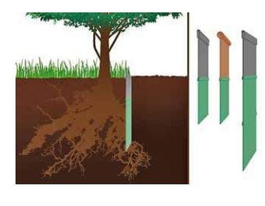 Bordura jardín de plástico con borde fino