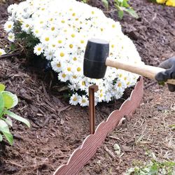 Bordura ondulada efecto madera - Delimitar parterres