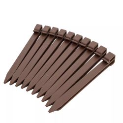 Borda ondulada com efeito de madeira - Definindo canteiros de flores