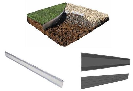 Bordas de metal de alumínio