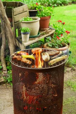 Multifunction outdoor brazier for cooking!