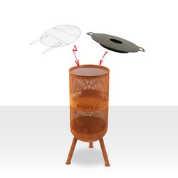 Multifunction outdoor brazier for cooking!