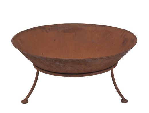 Braciere wok in acciaio corten