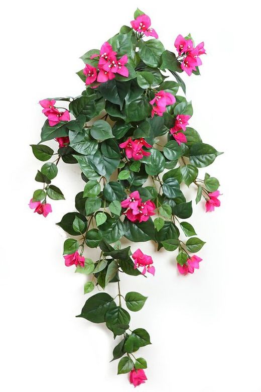 Hanging artificial bougainvillea