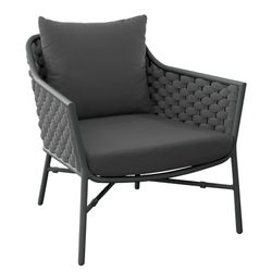 Poltrona empilhável Rio em alumínio e corda sintética