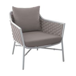 Poltrona empilhável Rio em alumínio e corda sintética