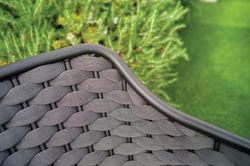 Poltrona empilhável Rio em alumínio e corda sintética