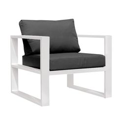 Belluno aluminum garden armchair