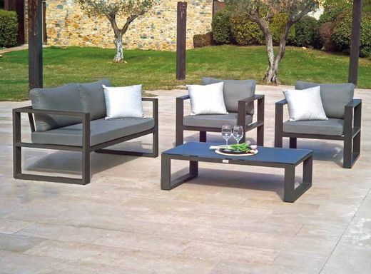 Belluno aluminum garden armchair