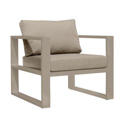 Belluno aluminum garden armchair