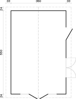 Casa de madeira Irene 19.0m2