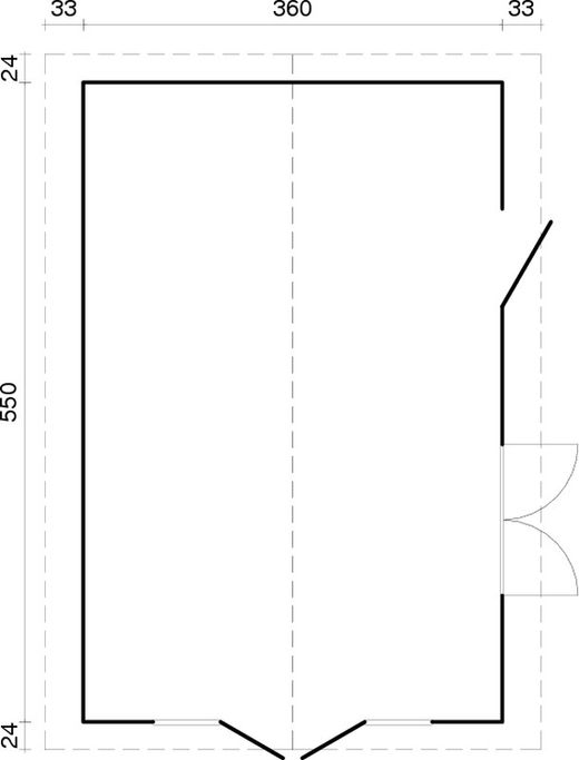 Casa de madeira Irene 19.0m2
