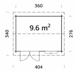 Maisonnette Iris 9.6 m2