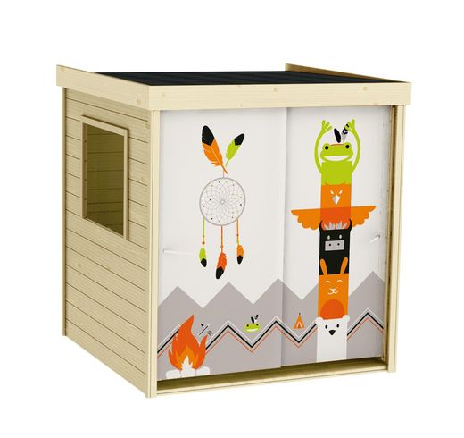 Cabane en bois pour enfants à décoration indienne 4871 Casitas