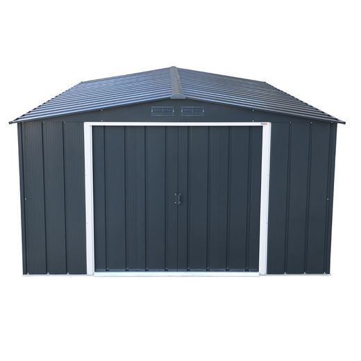 Caseta metálica ECO Shed 10 x 12 con kit de suelo