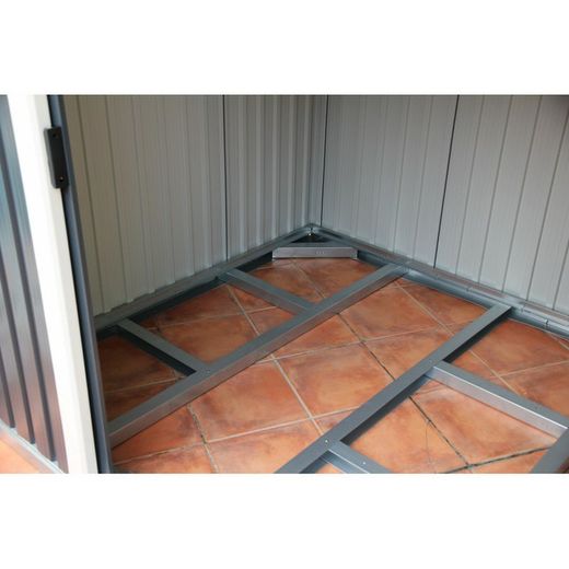 Caseta metálica verde para jardín Titan