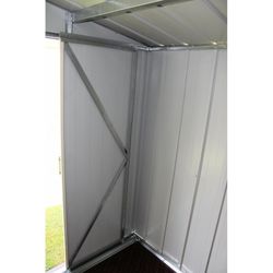 Caseta metálica verde para jardín Titan