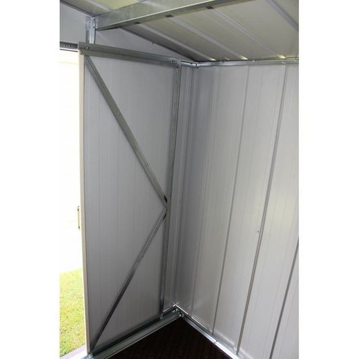 Caseta metálica verde para jardín Titan