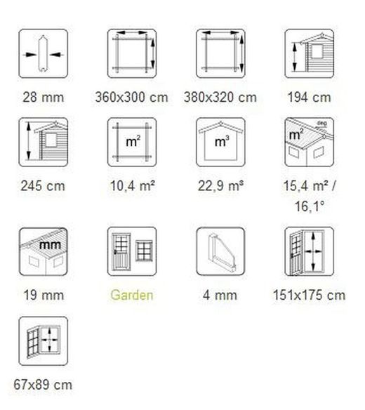 Klara garden house 10,4m2