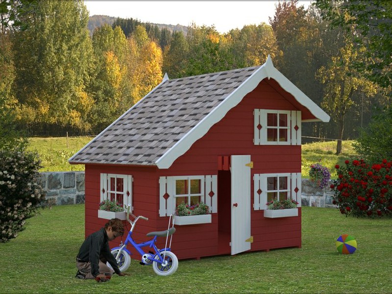 Casa in legno per bambini Tom — jardineriadelvalles