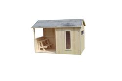 Casita de madera para niños con porche Jazz