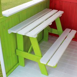 Casita de madera para niños con porche Jazz