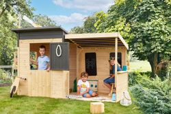 Casita infantil de madera con porche San Diego