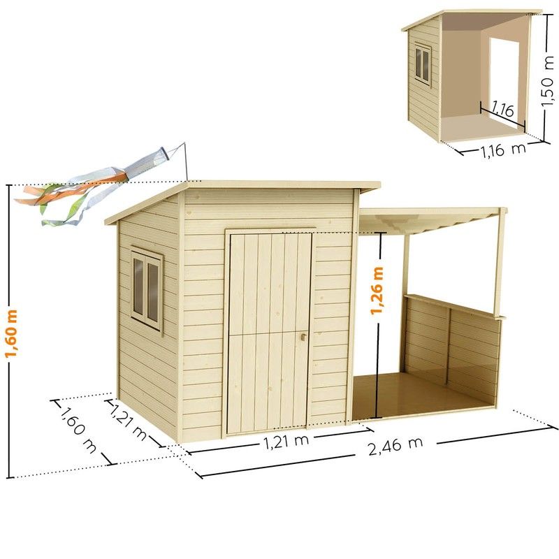 Casita de madera para niÃ±os Santa Barbara 4865 Soulet Casitas