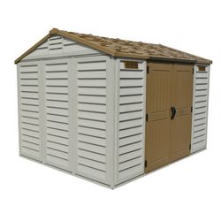 Brown and ivory PVC garden house 10,5x8 Model Apex