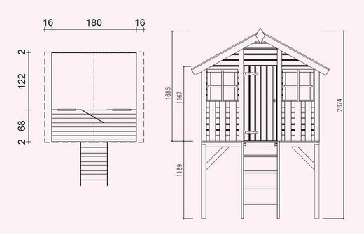 Holzhaus für Kinder Toby