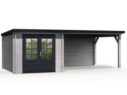 Casita moderna com alpendre