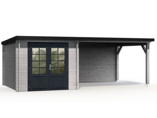Casita moderna com alpendre