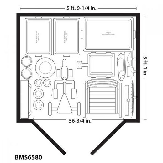 Casita resina marca Suncast 183x152