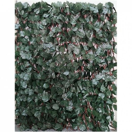 Treliça de vime com folhas sintéticas