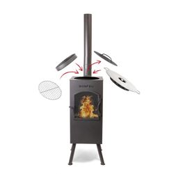 Chimenea - estufa - barbacoa BonCarré de la marca BonFeu