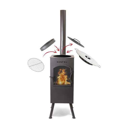 Chimenea - estufa - barbacoa BonCarré de la marca BonFeu