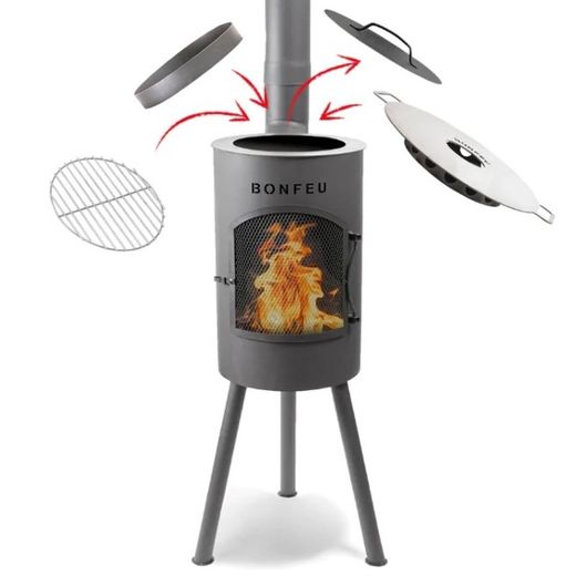 Estufa - chimenea - barbacoa BonGiano de la marca BonFeu