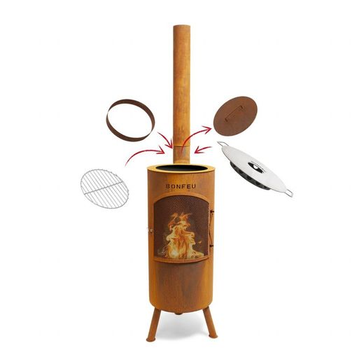 Chimenea - barbacoa Bontino para exterior de la marca BonFeu