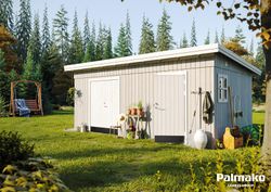 Kalle untreated natural wood shed