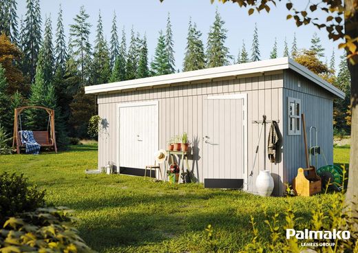 Kalle untreated natural wood shed