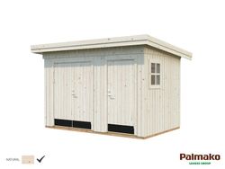 Kalle untreated natural wood shed