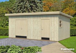 Kalle untreated natural wood shed