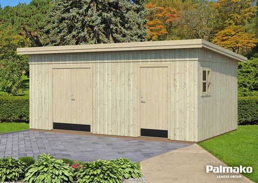 Kalle untreated natural wood shed