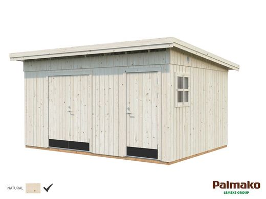 Kalle untreated natural wood shed