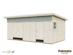 Kalle untreated natural wood shed