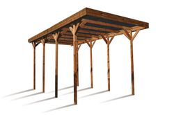 Garage camping-car en pin sylvestre hauteur 404x802x394 cm