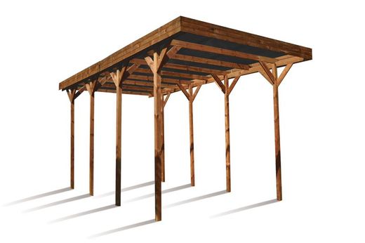Garage camping-car en pin sylvestre hauteur 404x802x394 cm