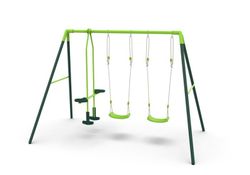 Columpio  de metal GINGO triple- dos asientos y un cara a cara