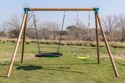 Columpio doble con asiento nido