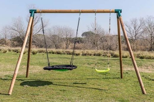 Columpio doble con asiento nido